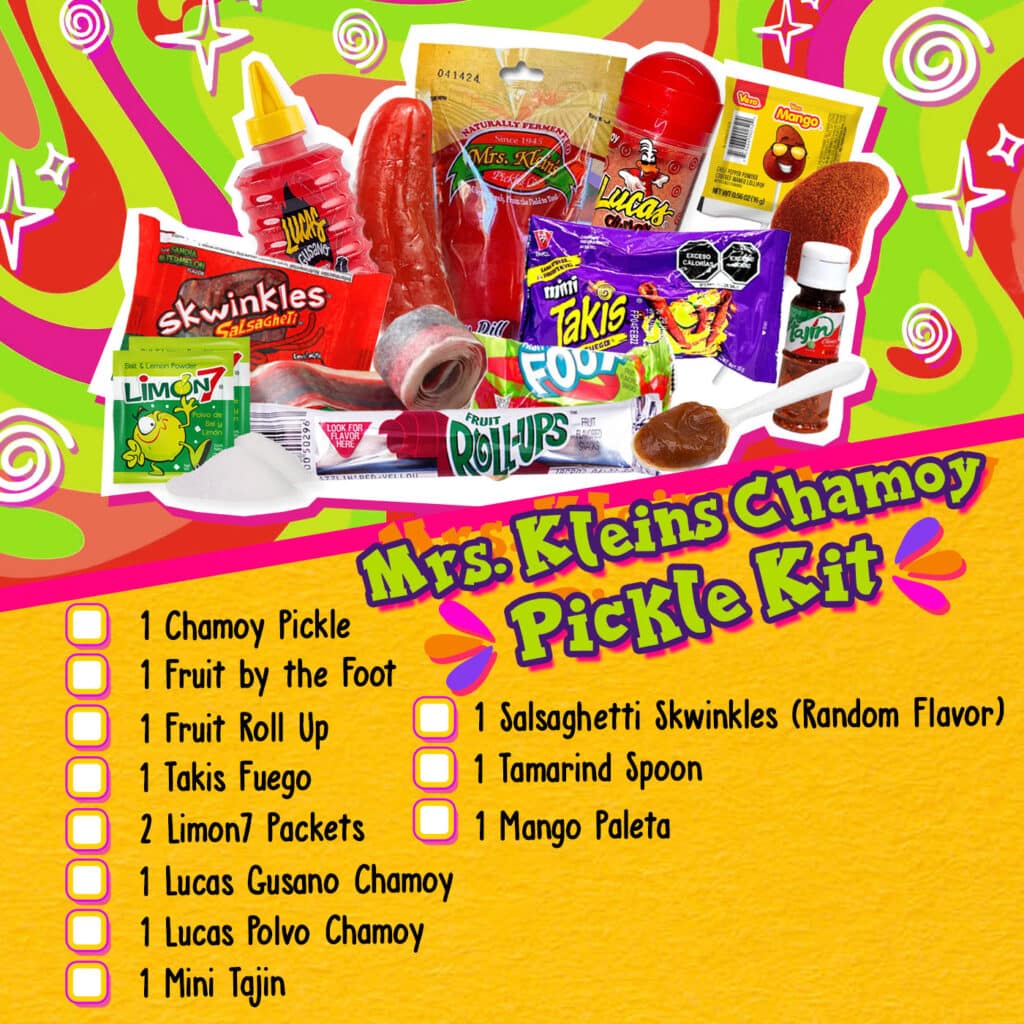 Mrs. Klein's Chamoy Pickle Kit Rustito's Dulces